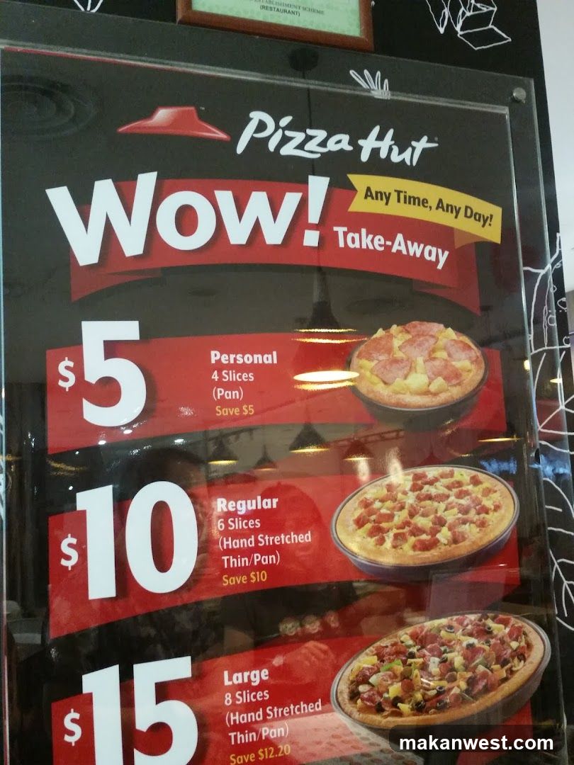 Pizza Hut Wow! Take-Away Menu