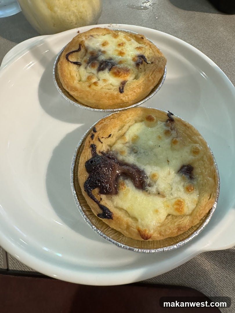Cheese Tarts on a Plate
