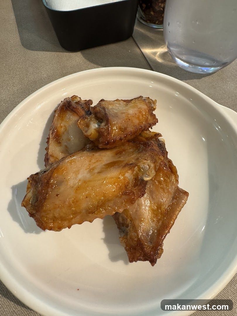 Fried Chicken Wings on a Plate