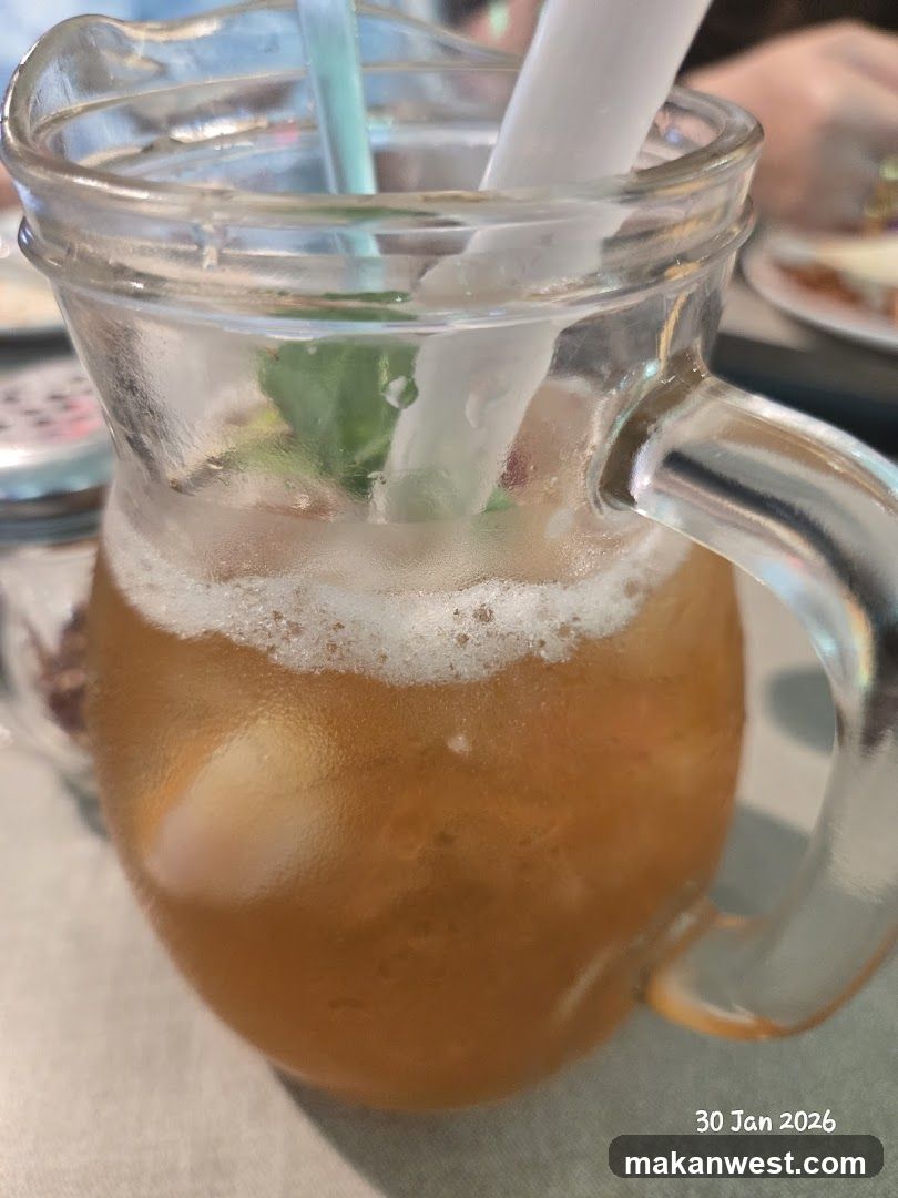Iced Tea in Glass Pitcher