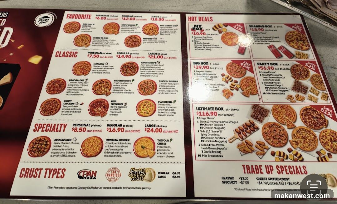 Pizza Menu Board