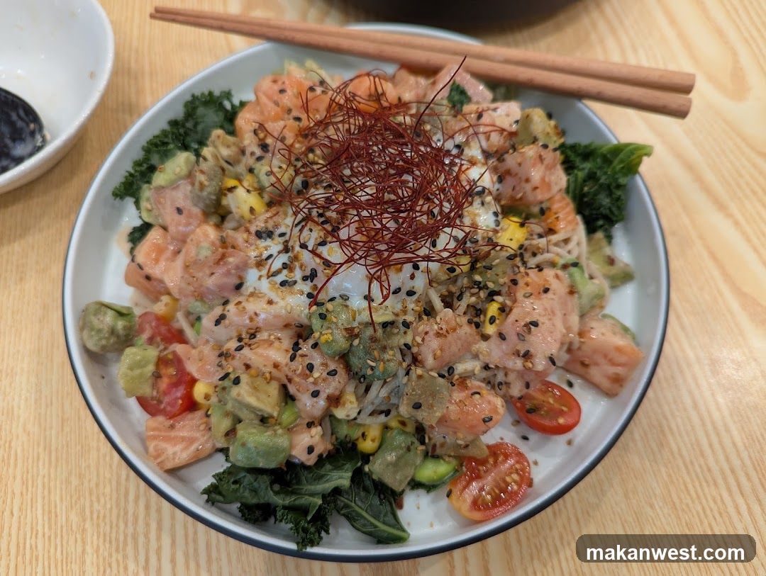 Salmon Poke Bowl with Kale and Avocado