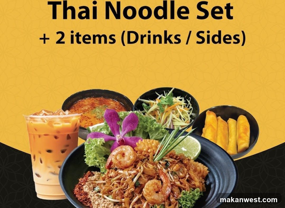 Thai Noodle Set + 2 items (Drinks / Sides)