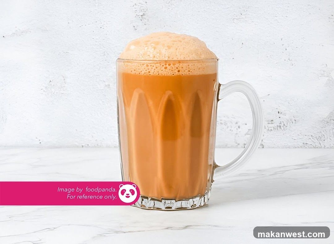 Mug of Iced Tea with Foam