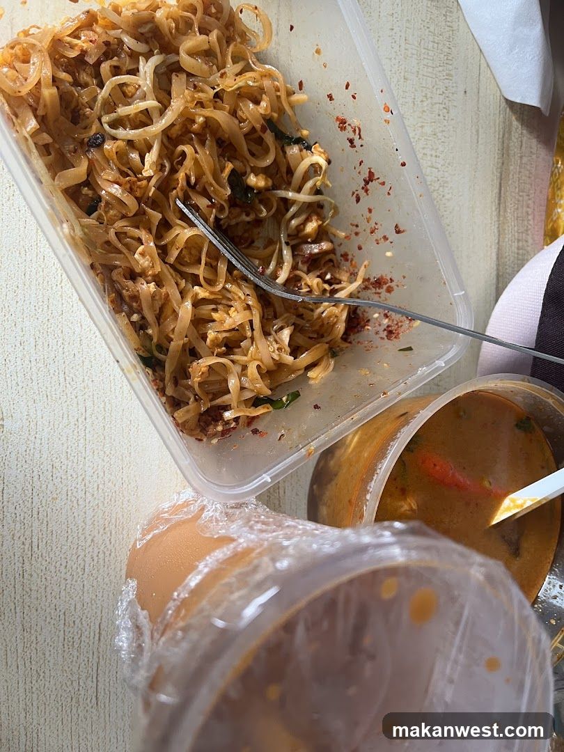 Takeout Meal with Noodles and Soup