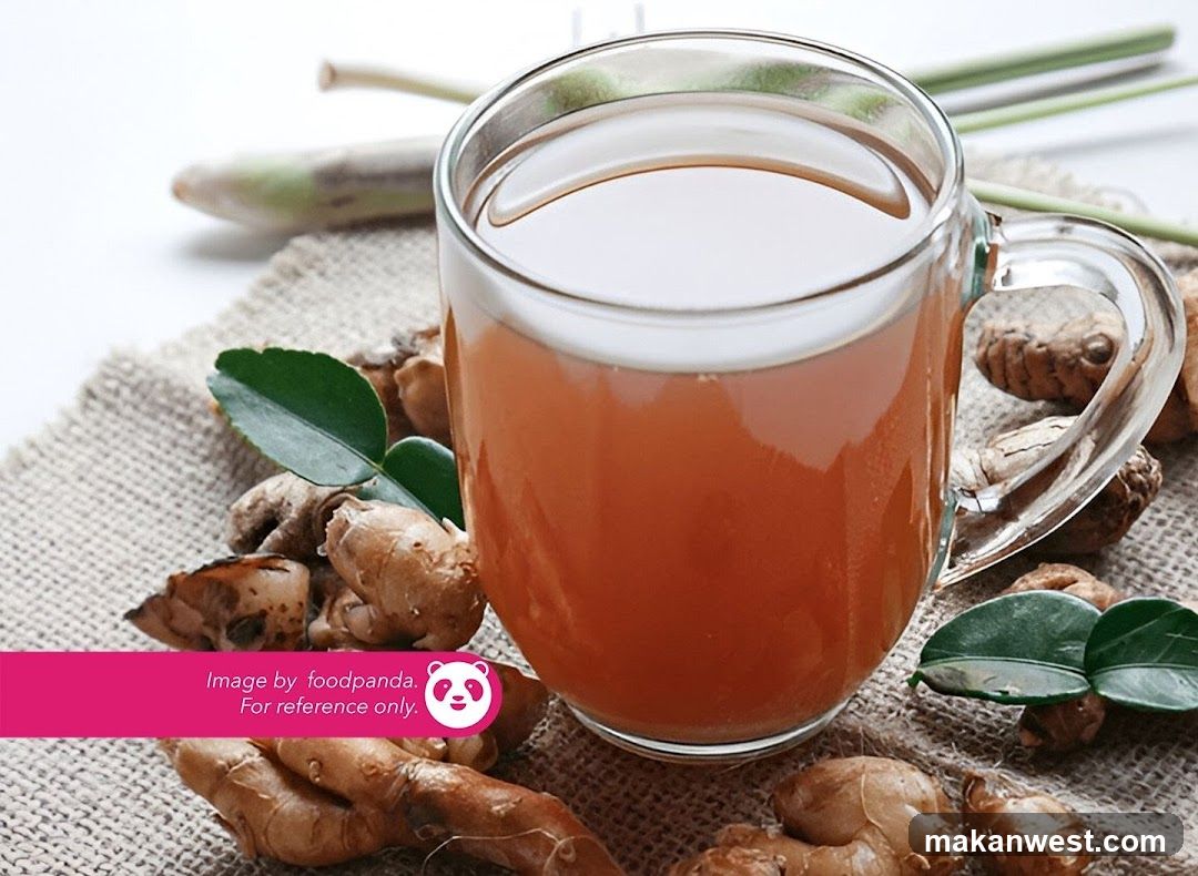 Ginger Tea with Ingredients