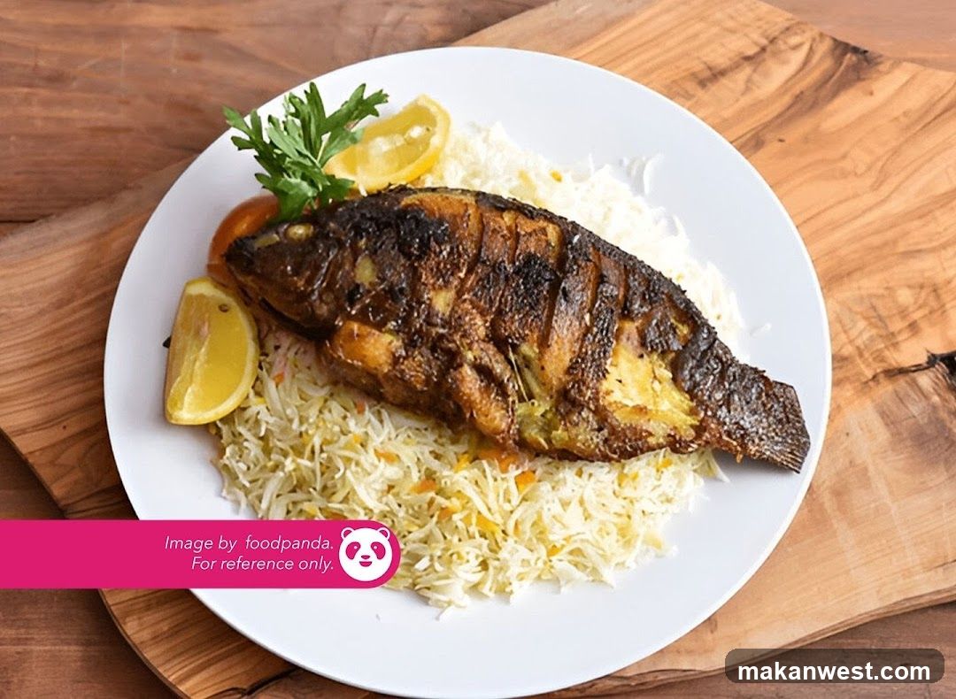 Grilled Fish with Rice and Lemon