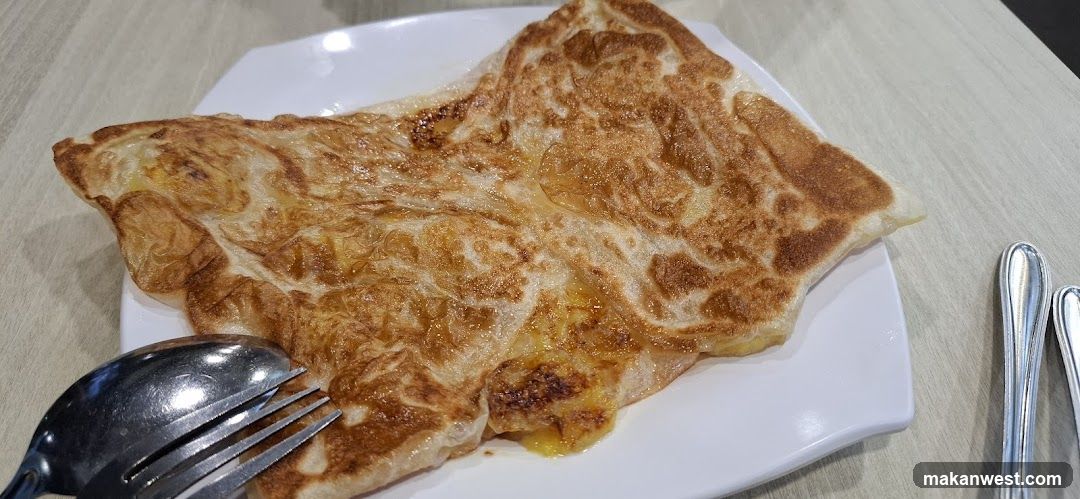 Roti Canai on a Plate
