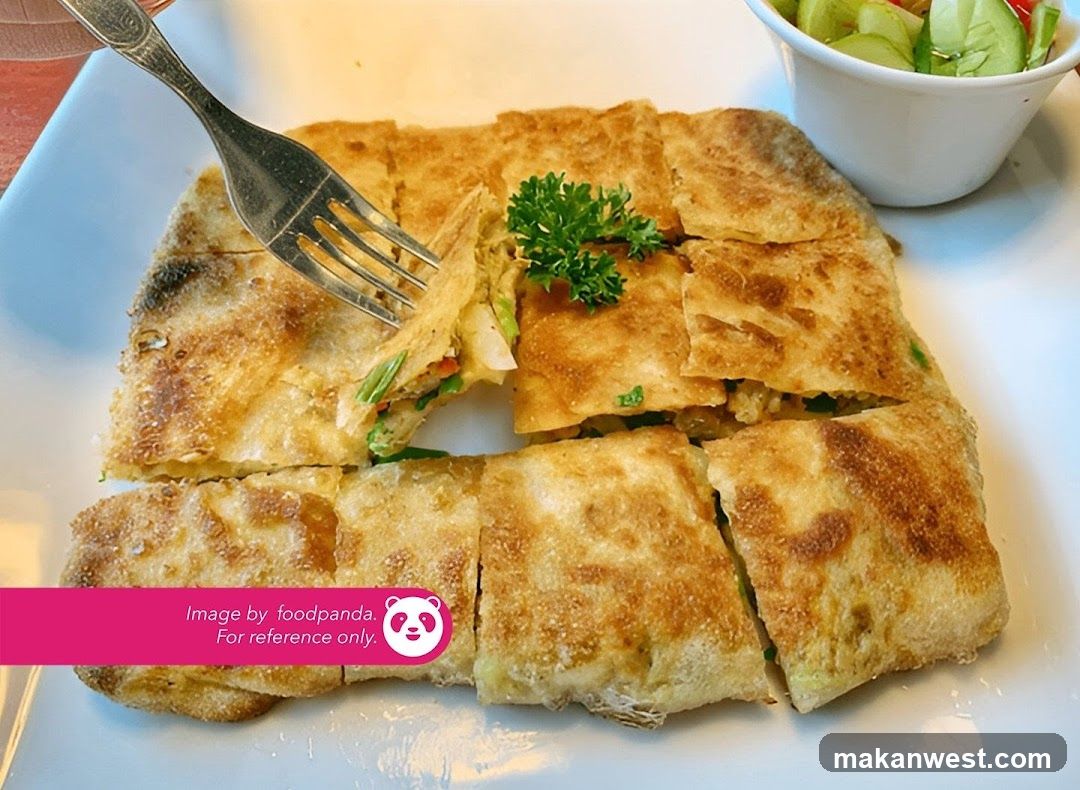 Fried Dough Pie with Side Salad