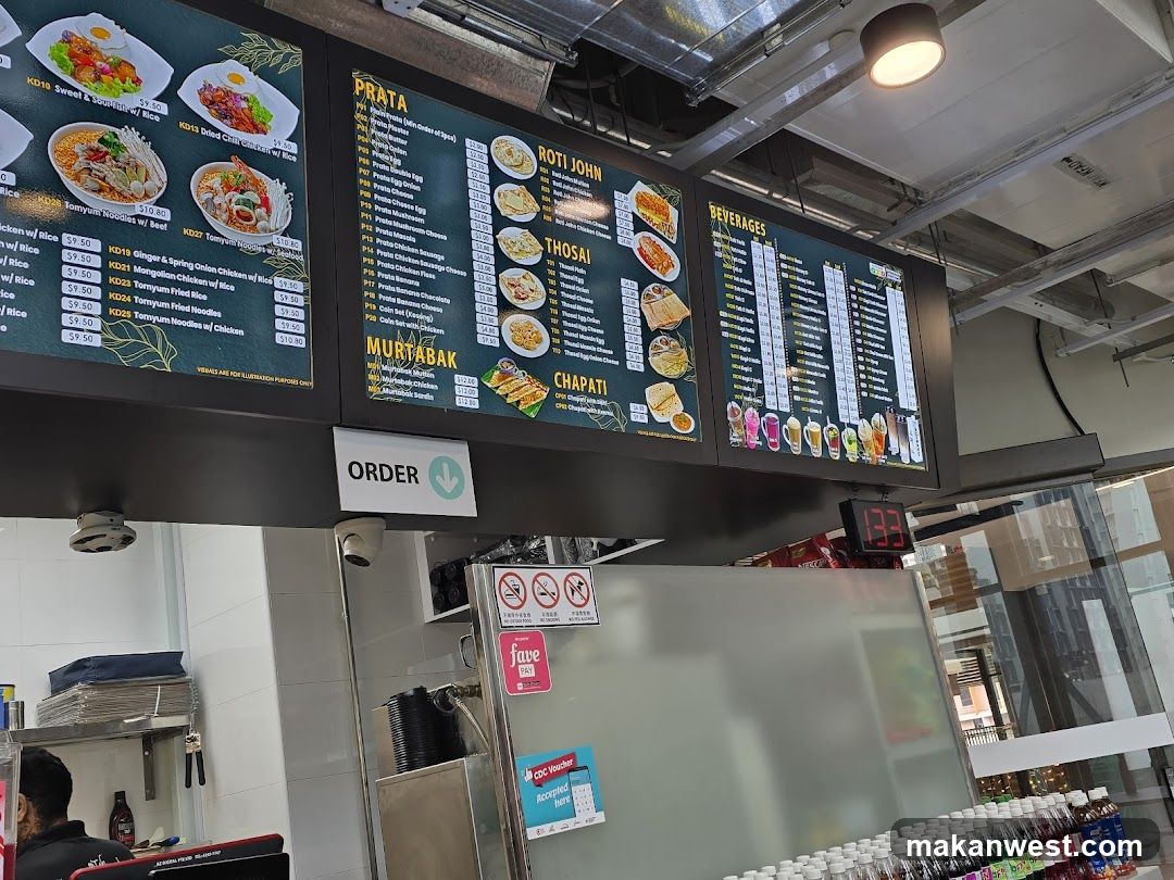 Food Menu Board Display