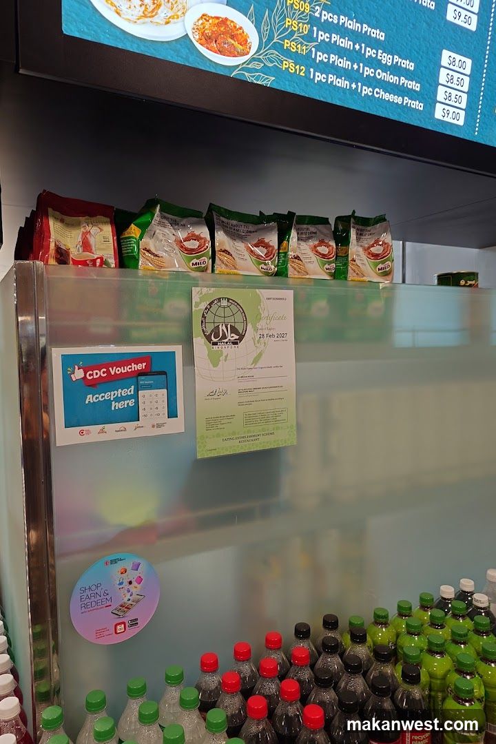 Food stall interior display