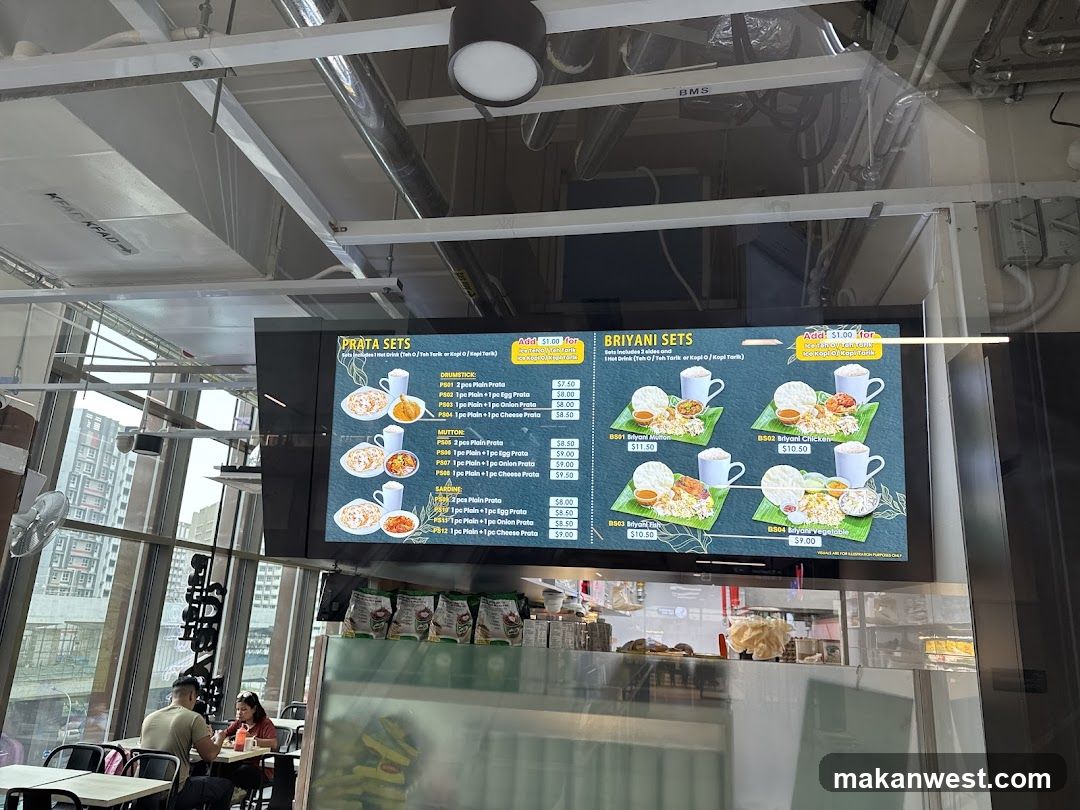 Biryani Sets Menu Board