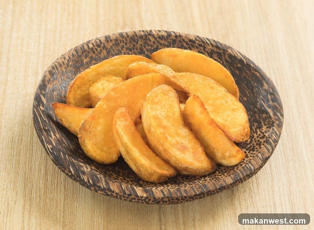 Potato Wedges in Bowl