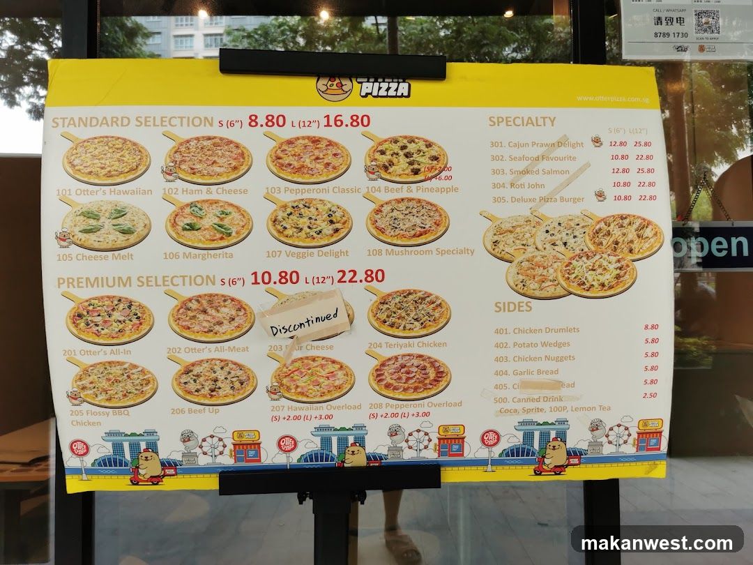 Pizza Menu Board