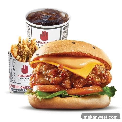 4 Fingers Crispy Chicken Burger Meal