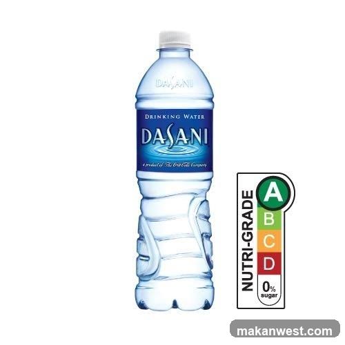 Dasani Water Bottle with Nutri-Grade Label