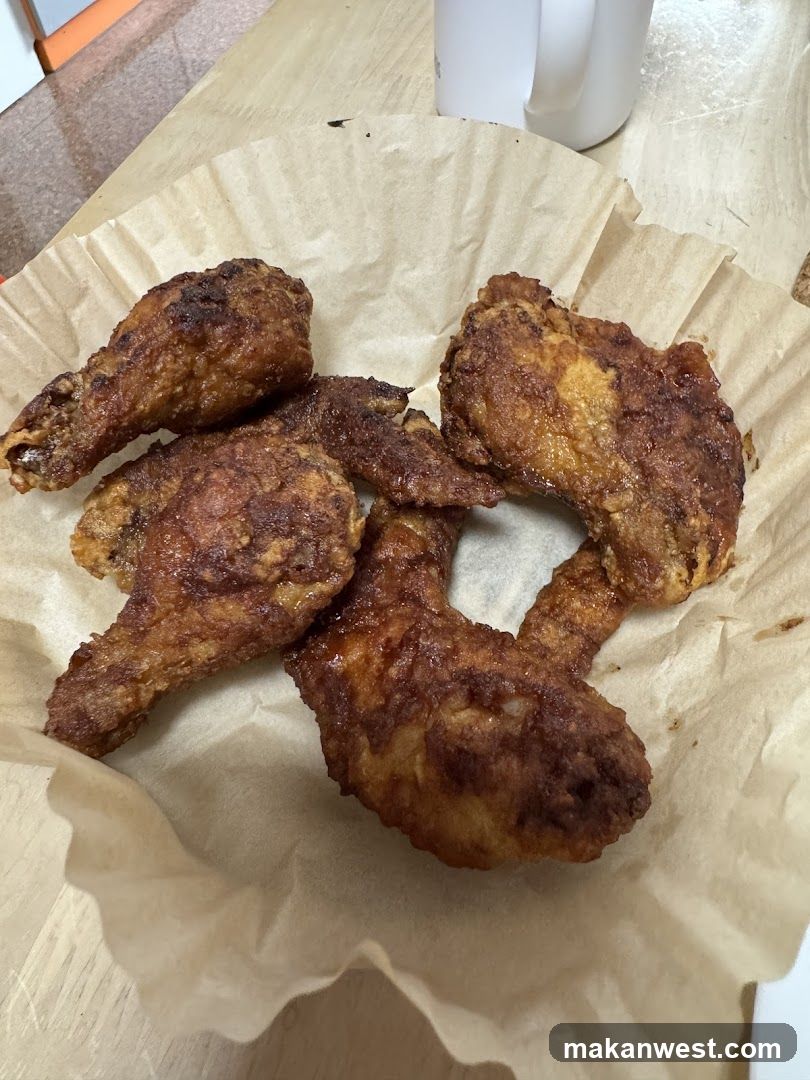 Fried Chicken on Paper