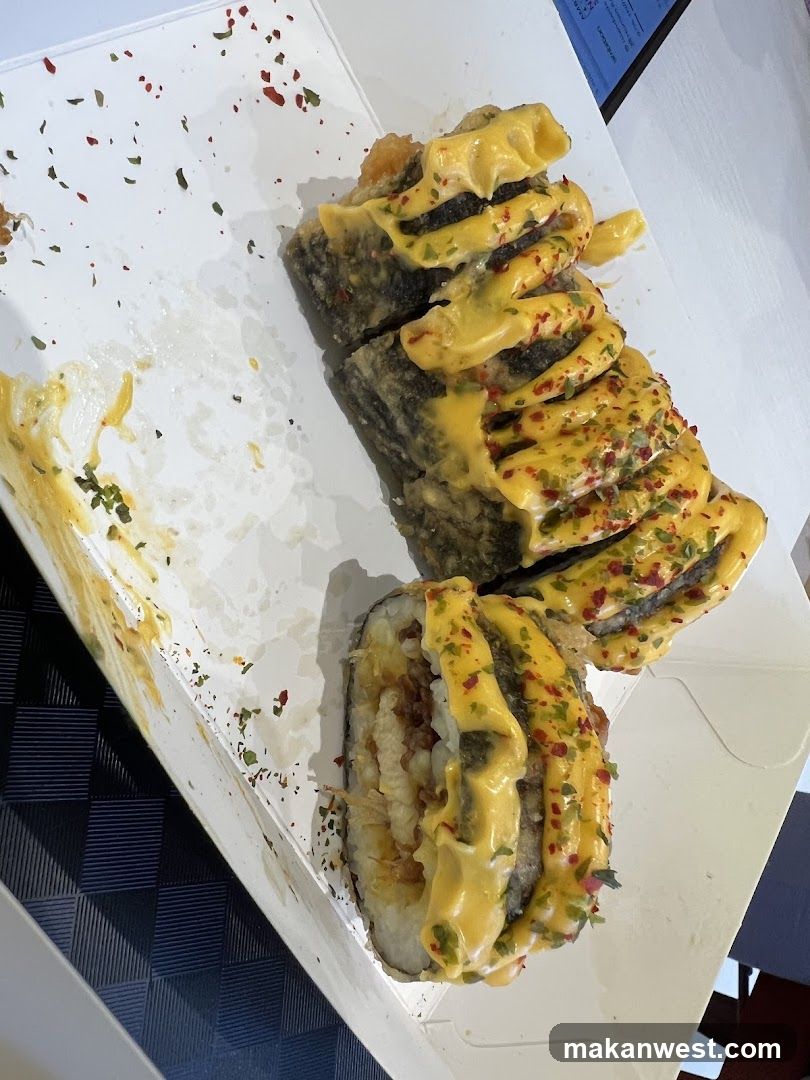 Sushi Roll with Sauce