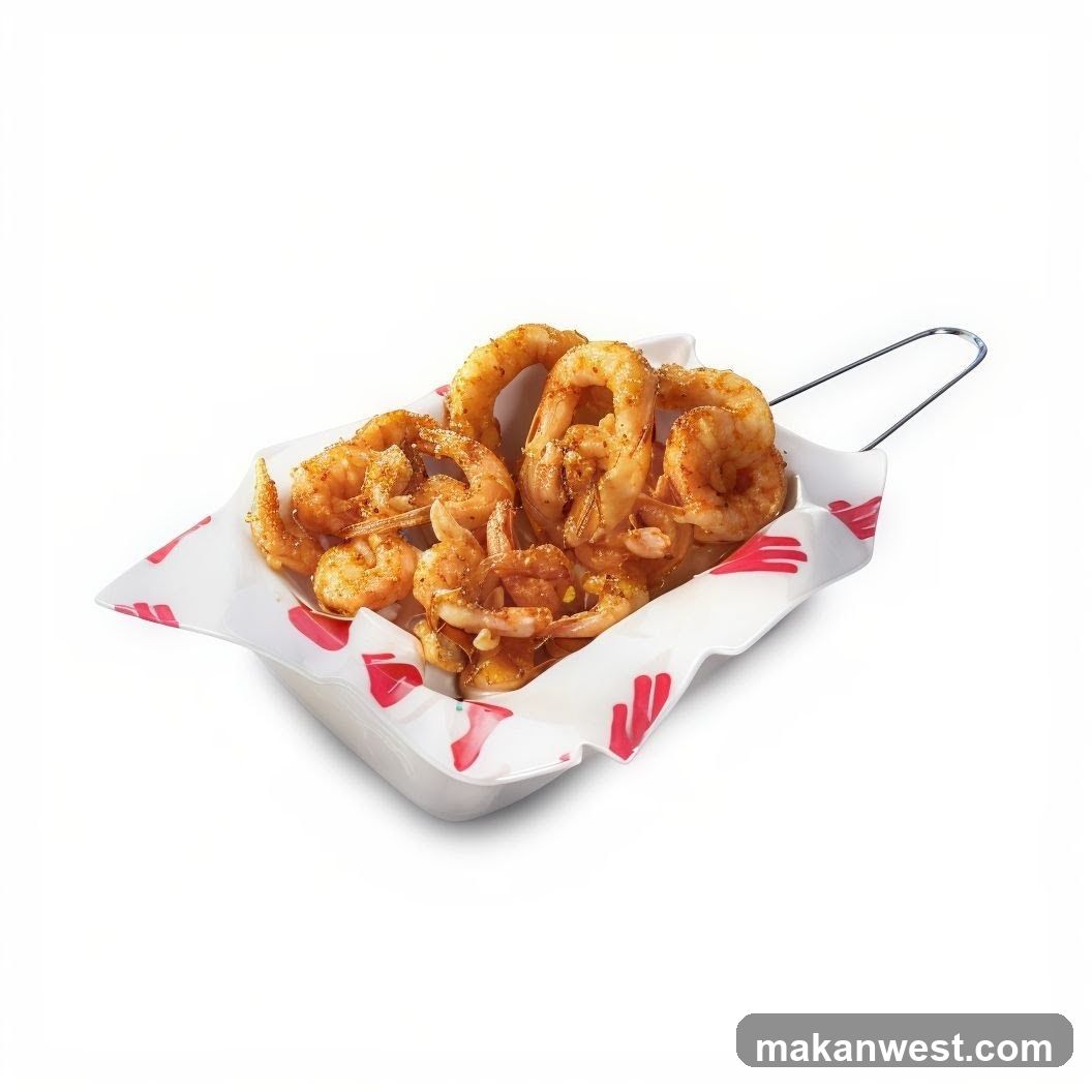 Fried Shrimp in Paper Container