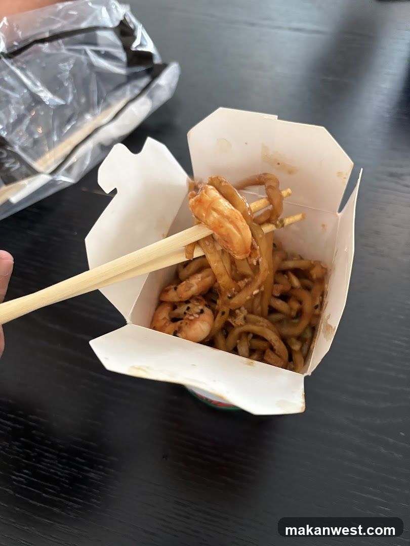 Takeout Food with Chopsticks