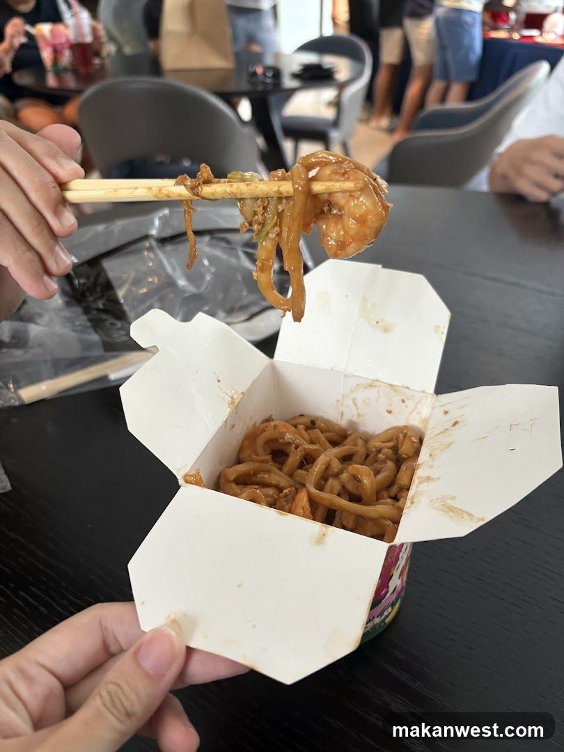 Noodles in Takeout Box
