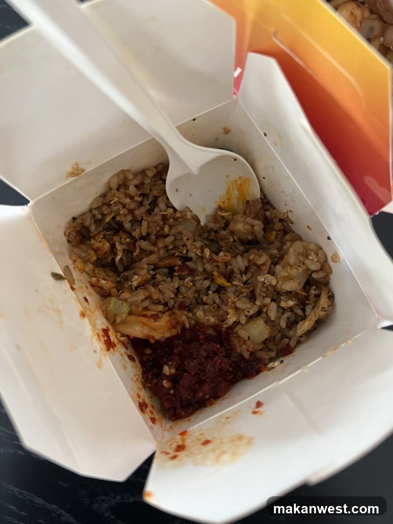 Fried Rice in Takeout Box