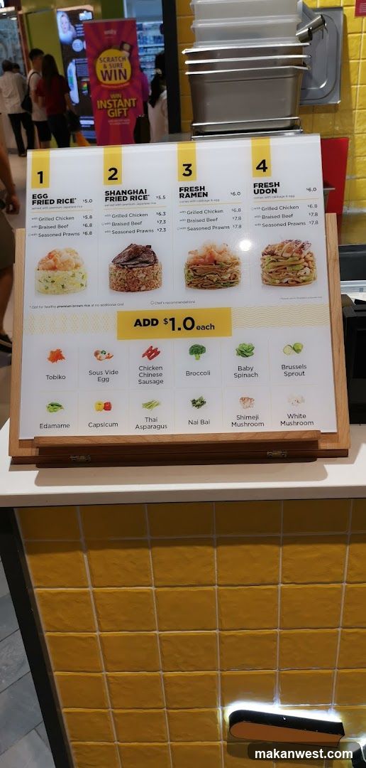 Food Menu Board Display