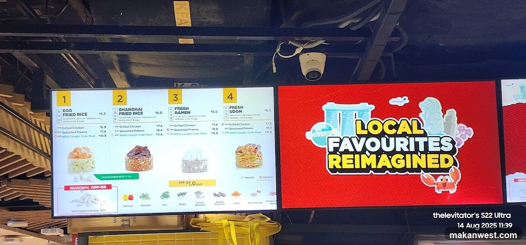Local Favourites Reimagined Menu Board