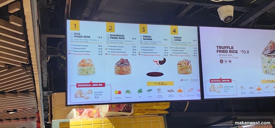 Food Menu Display Board