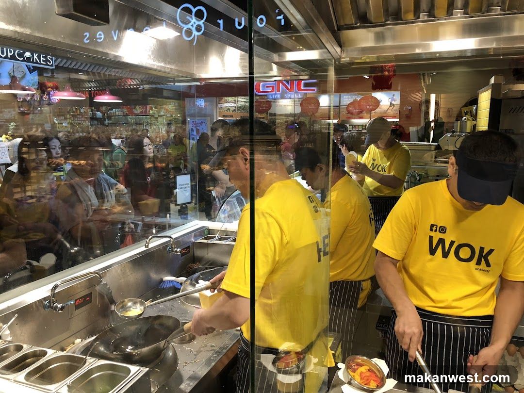 Wok Kitchen Staff Cooking
