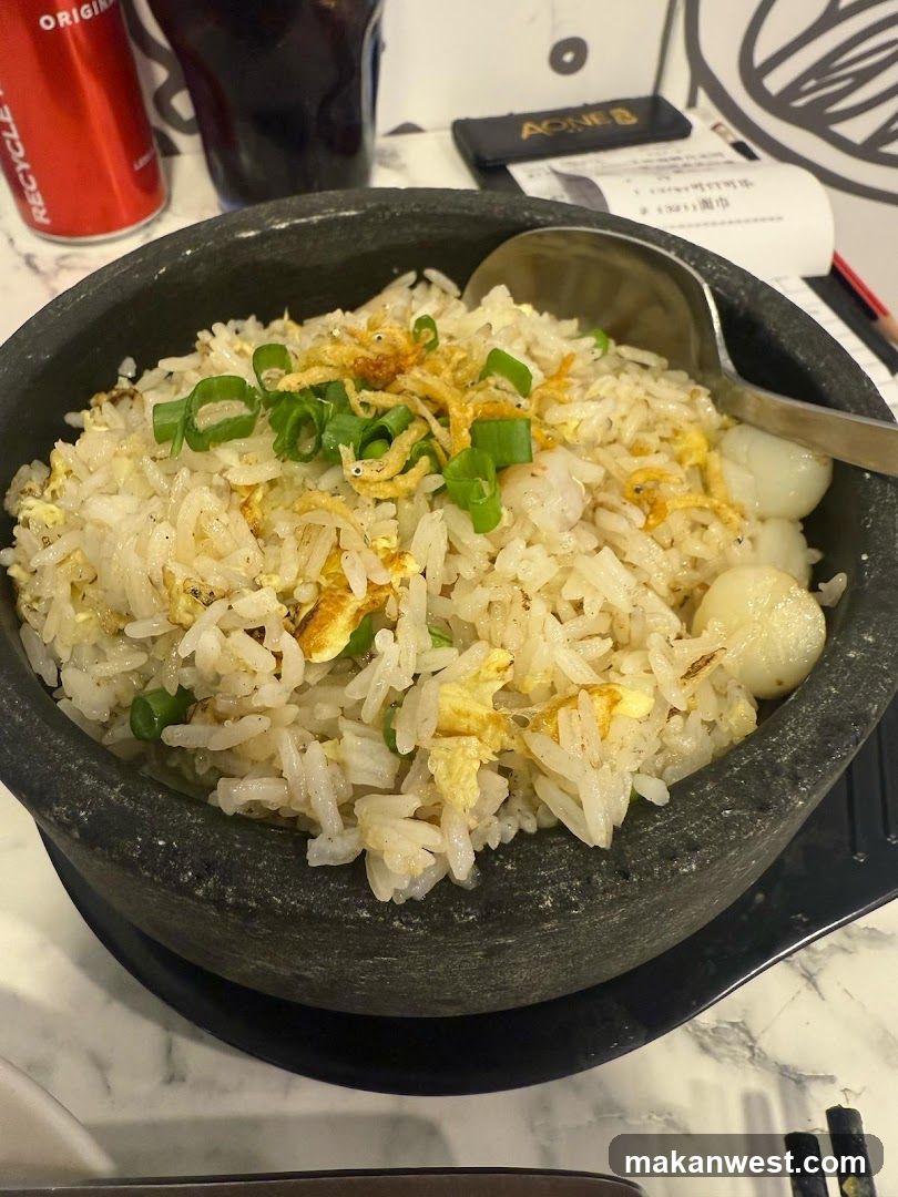 Stone Bowl Fried Rice with Scallions and Egg