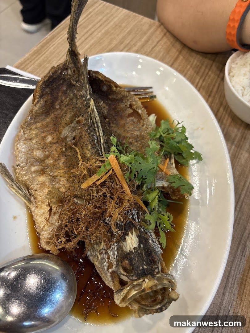 Fried Fish with Garnish
