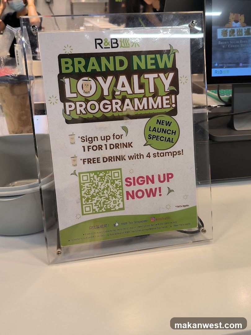 R&B Loyalty Programme Sign