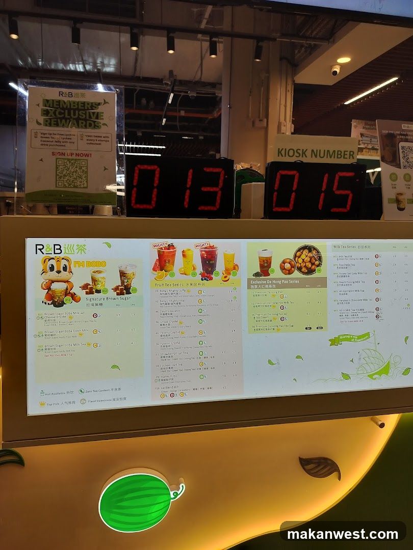 R&B Tea Kiosk Interior View