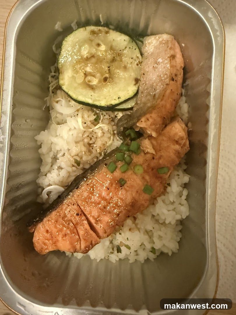 Salmon Rice Bowl in Container