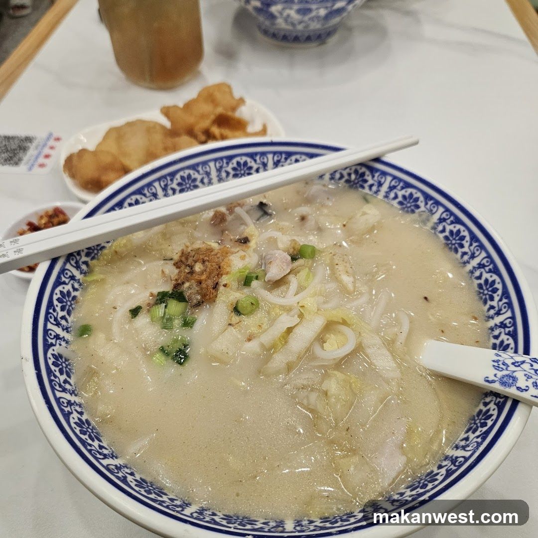 Noodle Soup Bowl with Chopsticks