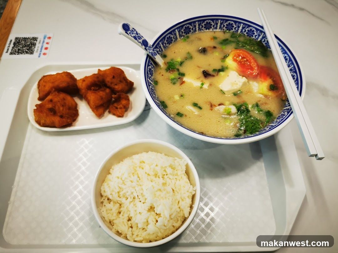Meal Tray with Soup and Rice