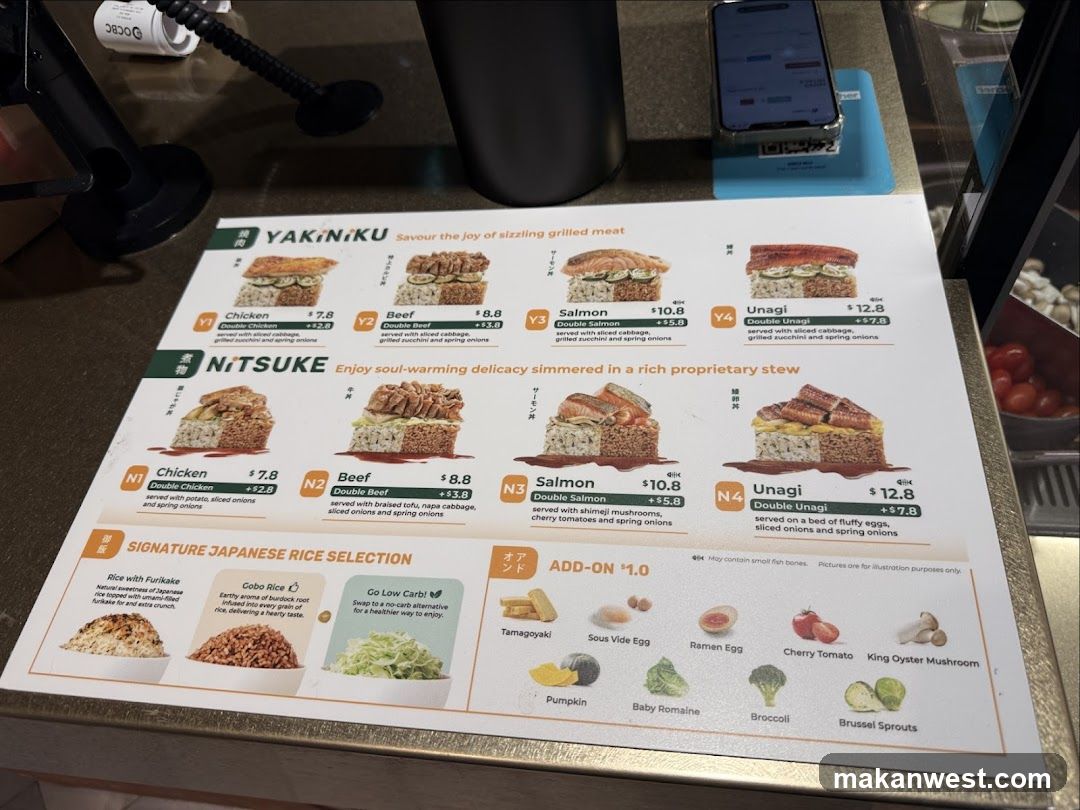 Yakiniku Menu