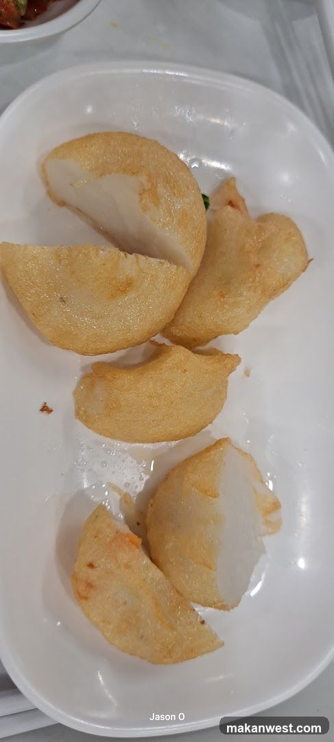 Fried Dumplings on a White Plate