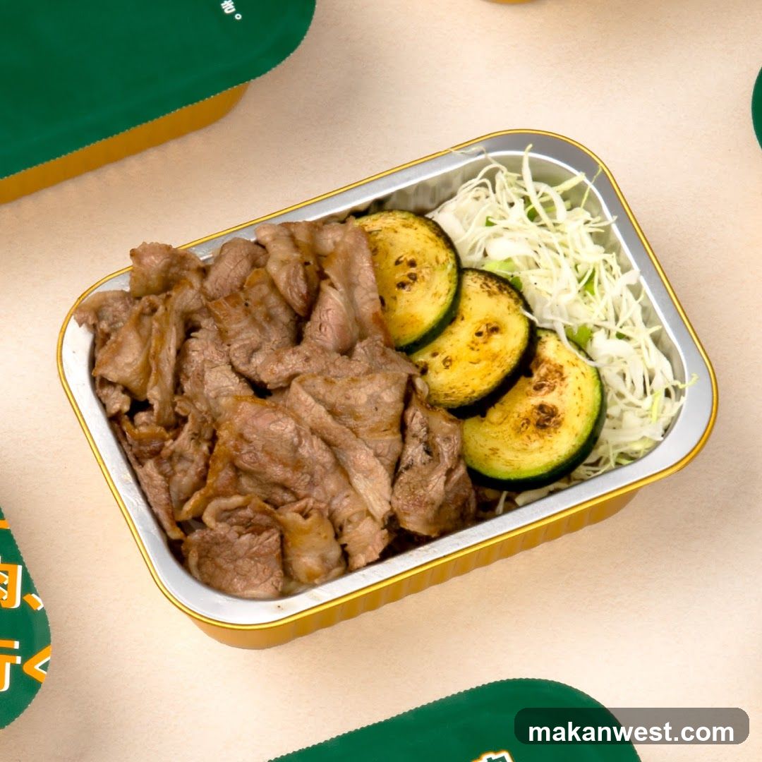 Meal Tray with Meat and Vegetables