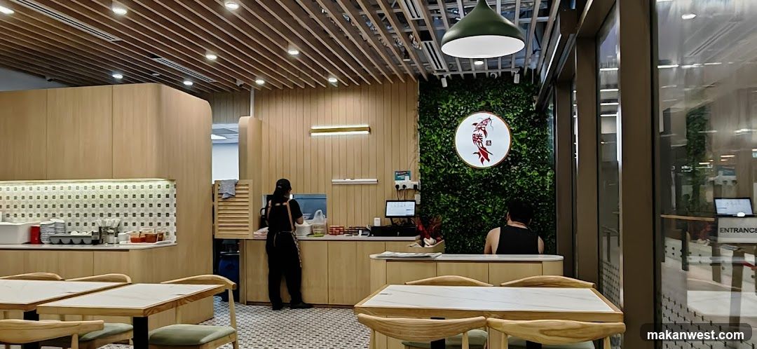 Restaurant Interior with Staff and Counter