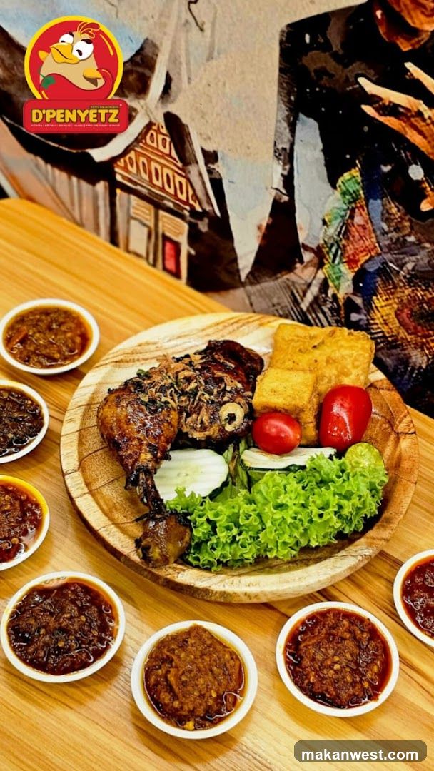 D'Penyetz Chicken Dish with Sauces