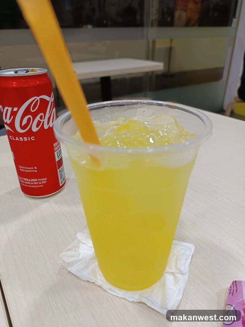 Coca-Cola and Lemonade Drink Setup