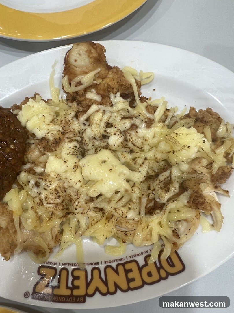 Cheesy Fried Chicken Plate