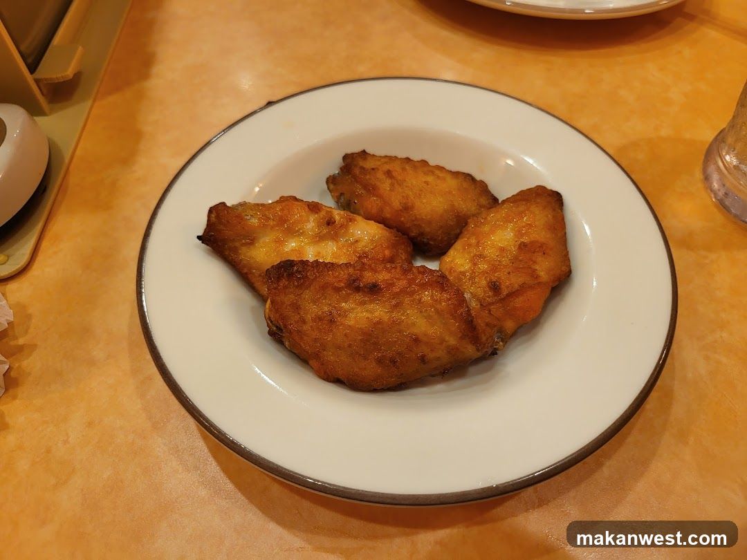 Fried Chicken Wings on a Plate
