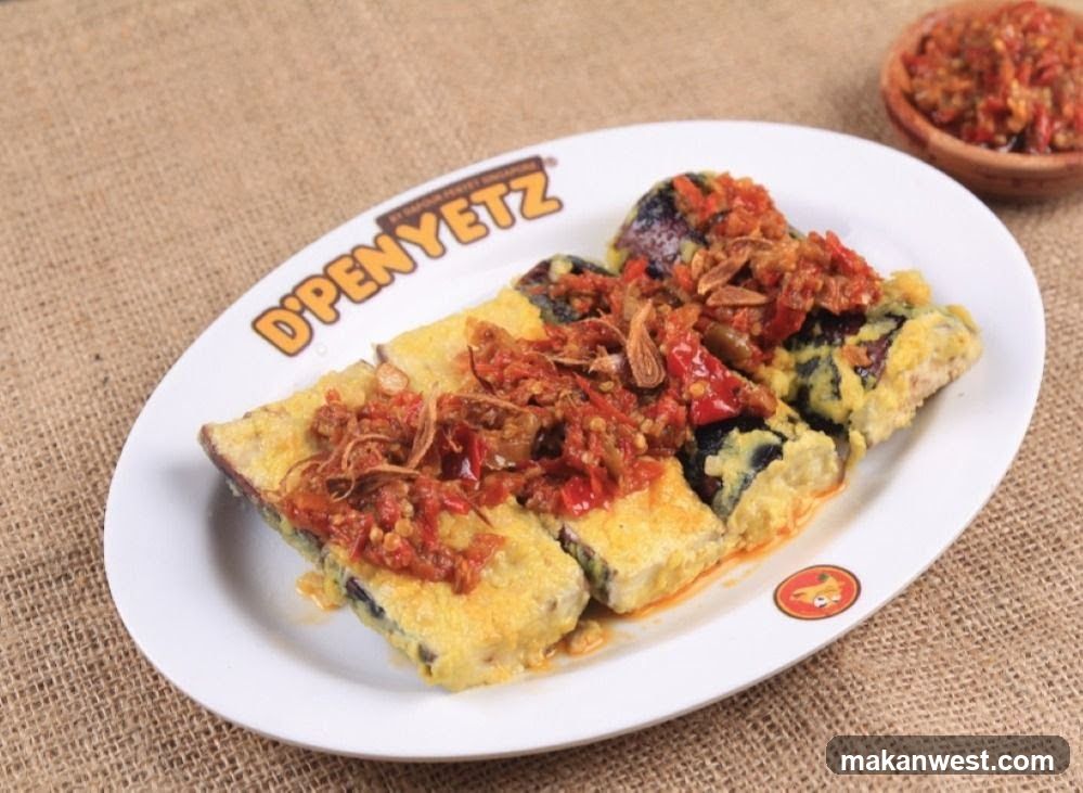 Eggplant Omelet with Sambal