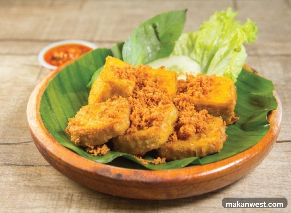 Fried Tofu with Crispy Topping