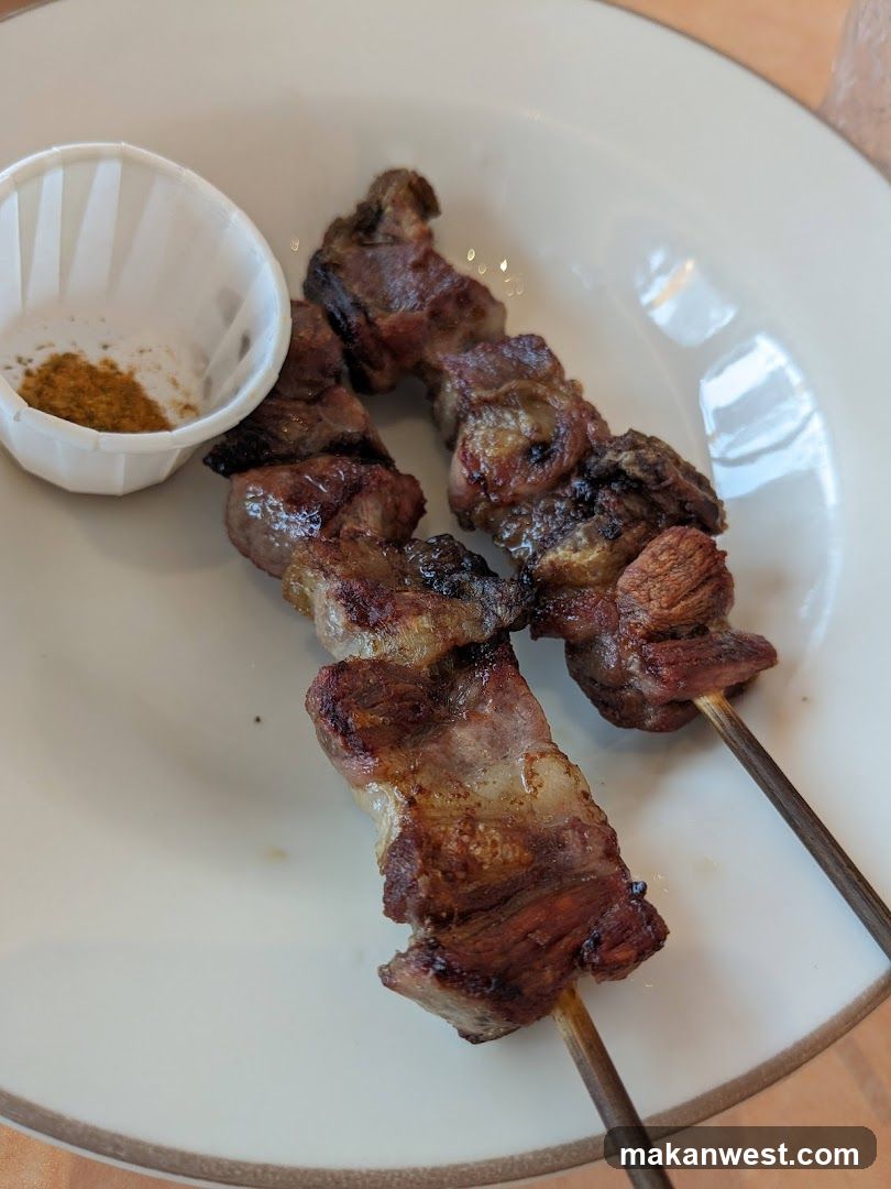 Grilled Meat Skewers with Seasoning