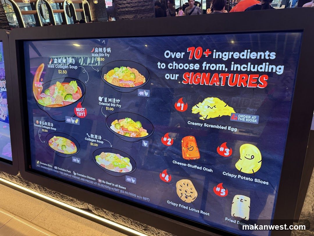 Digital Menu Board Display
