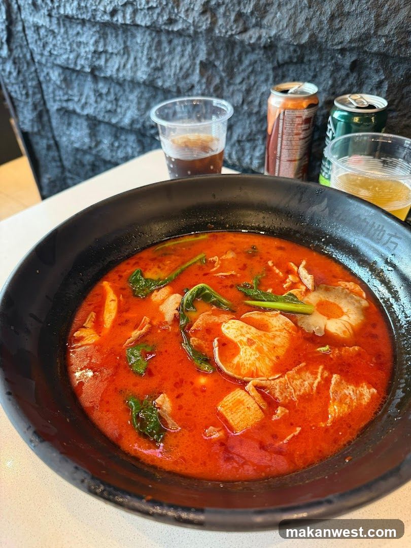 Spicy Soup with Vegetables and Meat